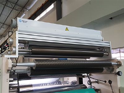 Optional online corona treater